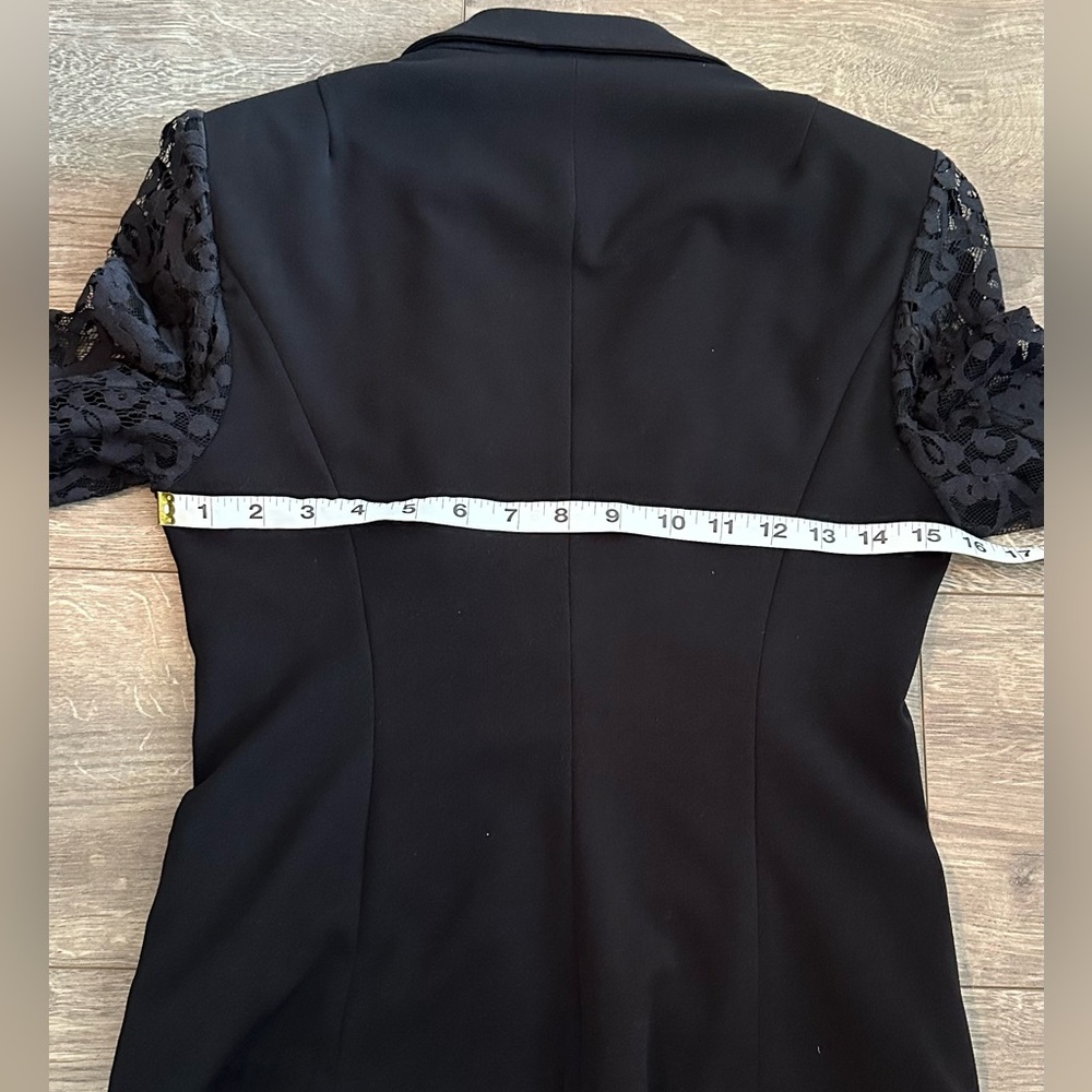 Sisley Black Lace Blazer Small - Picture 10 of 15
